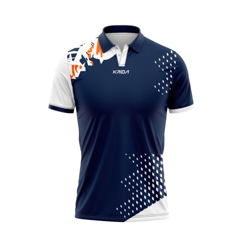 SportFlex Blue Cricket Polo