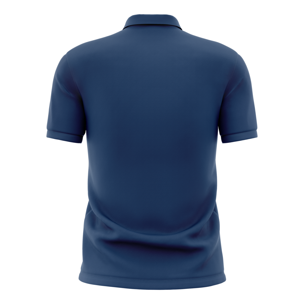 SportFlex Blue & Yellow Cricket Polo - Image 2