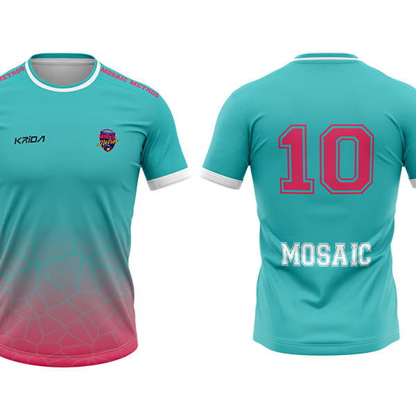 Aqua Pink Jersey
