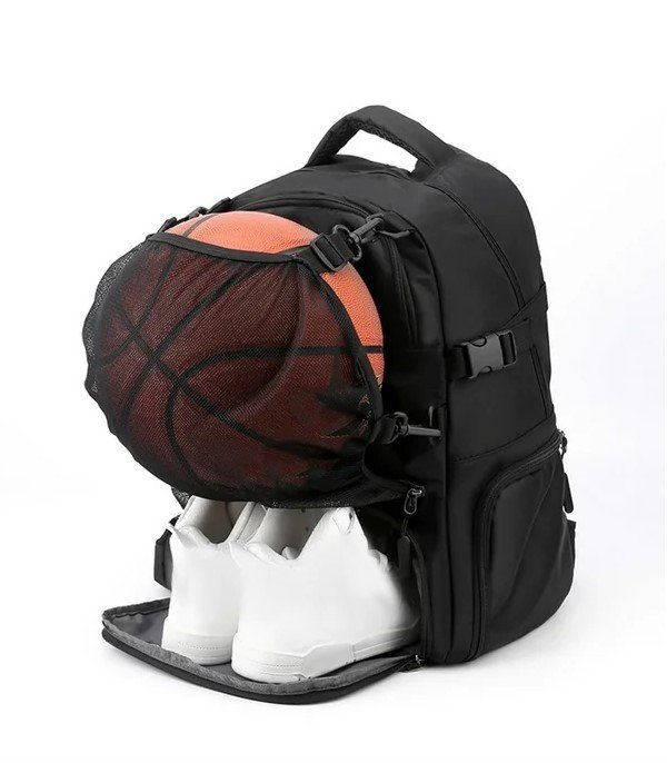 Black Football Backpack 2