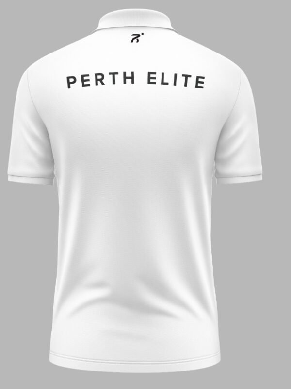PerthElite WhitePoloBack