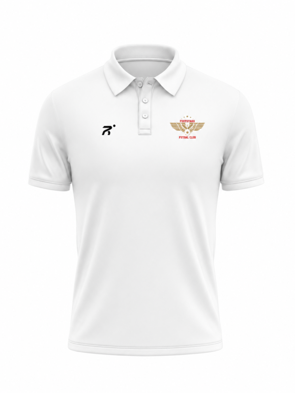 Footstars White Club Polo