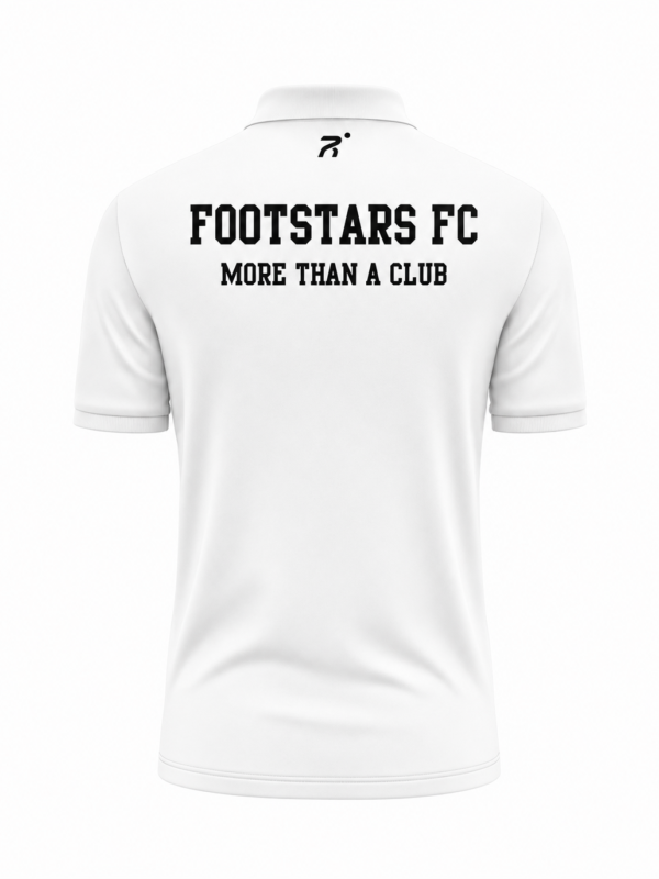 Footstars White Club Polo Back